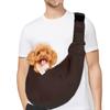 PetLoft Reversible Adjustable Small Dog Carrier Sling, Cross-Body, Brown view 1