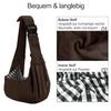 PetLoft Reversible Adjustable Small Dog Carrier Sling, Cross-Body, Brown view 3