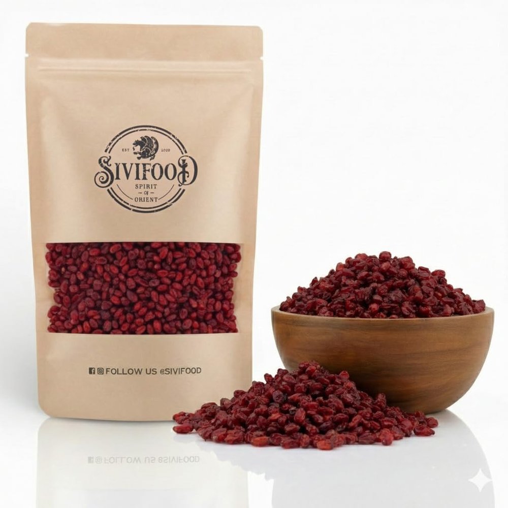 SIVIFOOD Barberries [500 g] – Dried Premium-Quality Barberries, Natural, Additive-Free, Vegan