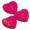 Viba Heart Gift Tin, 90 g – Classic, Layered & Noir Nougat Minis view 1