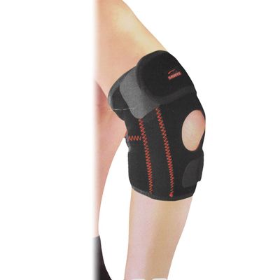 Ruilogod Black and Red Elastic Frhlingsbatterie-Portive Elbow Support with Removable Closure