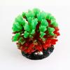 Ruilogod Aquarium Artificial Green and Red Silicone Coral Water Plant Decor, 2.8" view 1