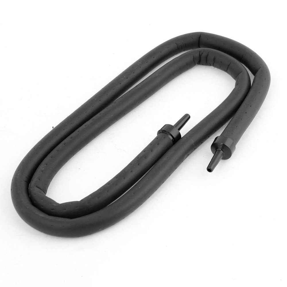 Ruilogod Aquarium Bubble Wall Air Curtain Hose, Rubber, Black, 30 in.
