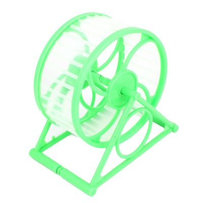 Ruilogod Plastic Hamster Exercise Wheel 12.5 cm Dia - Green