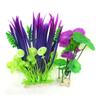 Ruilogod Aquarium 9.1" Green & Purple Plastic Water Plants Decor (2 pcs) view 1