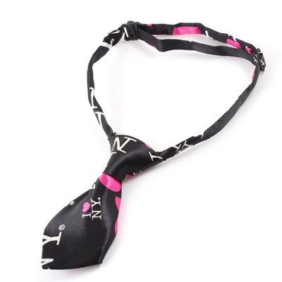 Ruilogod Love Heart Printed Dog Collar with Bow Tie