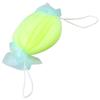 Ruilogod Foam Bubble Puff, Yellow/Green Nylon Bath and Shower Body Scrubber view 1