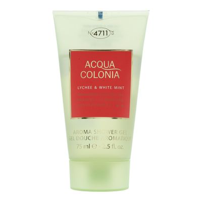 ACQUA COLONIA, 4711 LYCHEE & WHITE MINT SHOWER GEL, 75 ML