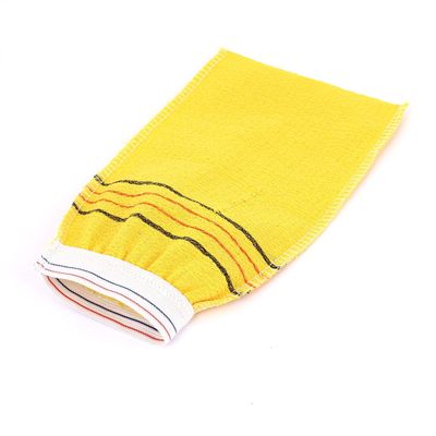 Ruilogod Body Exfoliating Massage and Cleaning Bath Glove, Yellow, Medium