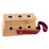 Ruilogod Bamboo Three-Hole Moxibustion Box, Wood Color view 1