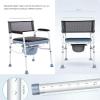 HODAGES Height-Adjustable Commode Chair with Armrests, Folding, A (B) view 2