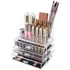 GC GLOBALCOMMERCE Makeup Organizer with 3 Drawers and 15 Compartments view 2