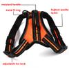 Ruilogod Soft Adjustable Dog Vest Harness, Padded with Handle, Reflective, Comfortable, Orange, XL view 2