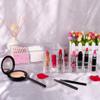 Ruilogod Acrylic Makeup Organizer with Lid, 3-Tier Top-and-Bottom Set view 4