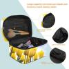 Yellow Tulip Flower Makeup Bag for Women view 4
