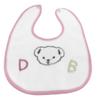 Ruilogod Waterproof Insert Lunch-Lab Bib Drool Towel, Pink and White, for Babies view 1