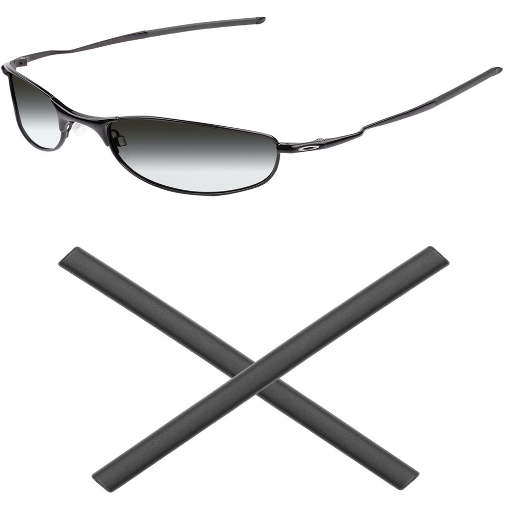 Mryok Replacement Ear Socks for Oakley Tightrope OO4040 Sunglasses, Gray, One Size