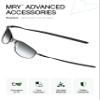 Mryok Replacement Ear Socks for Oakley Tightrope OO4040 Sunglasses, Gray, One Size view 3