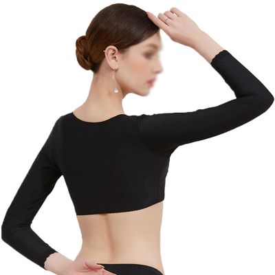 TUHFG Posture Corrector Back and Chest Brace, Long Sleeve, Black, XL