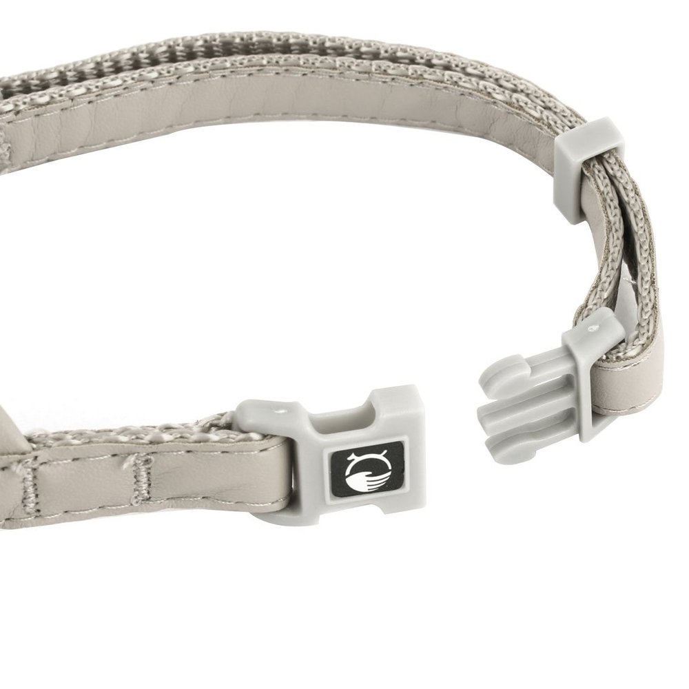 Ruilogod Plastic Dog No-Bark and Bite-Prevention Adjustable Mesh Protective Muzzle, 2S, Gray