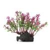 Ruilogod Artificial Purple Leaf Plant Ornament for Fish Tank, 10 x 3 x 11 cm view 2