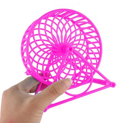 Ruilogod Plastic Pet Round Shaped Mouse Hamster Wheel