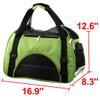 Ruilogod Foldable Breathable Nylon Dog Carrier Travel Bag, Green view 2