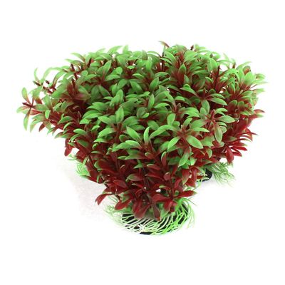 Ruilogod Aquarium Fish Bowl Artificial Grass Decor 12x14cm 3 Pieces