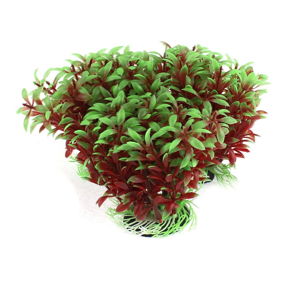 Ruilogod Aquarium Fish Bowl Artificial Grass Decor 12x14cm 3 Pieces