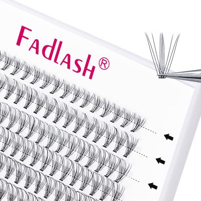 FADLASH Individual Cluster Lashes, 10D, 0.07 mm, C Curl, 10 mm, 120 pcs