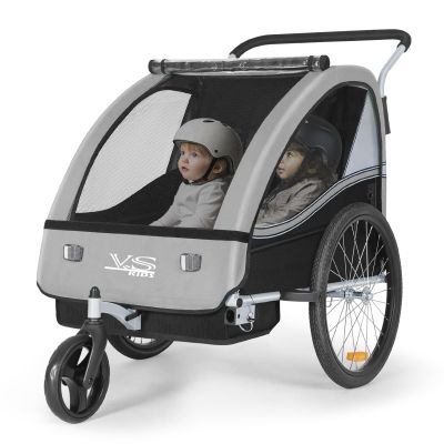 Tiggo VS 2-in-1 Bike Trailer and Stroller, Jogger Set 50202 (Gray)