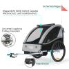 Tiggo VS 2-in-1 Bike Trailer and Stroller, Jogger Set 50202 (Gray) view 3
