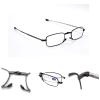 MMOWW Foldable Anti-Blue Light Reading Glasses for Men and Women with Telescopic Arms and Portable Case (Black, +3.5) view 3