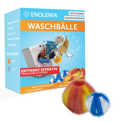 Enolenia 6-Pack Pet Hair Remover Balls