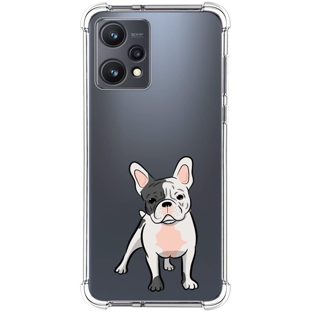 Shock-Absorbing Silicone Case for Realme 9 5G, Dogs 06 Design