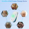 Nail Fungus Laser Treatment Device, Nail Cleaner for Toenails and Fingernails, Onychomycosis Remover for Home Use with 470 nm Blue Light, 660 nm Red Light and 905 nm Infrared Light (White) view 2