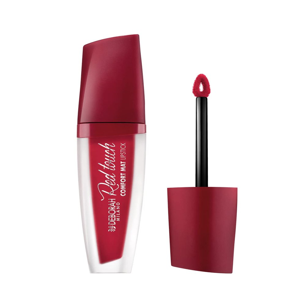 Deborah Milano Red Touch Liquid Lipstick No. 8 Cherry Red, Ultra-Matte