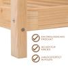 Kids' House Bed with Fall Protection, 90 x 140 cm, Pine Wood Frame view 3