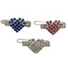 RayMinsino Dog Hair Clips, Long-Haired, with Crystals, 3 Pieces view 1