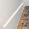 HMTE Wall-Mounted Wooden Stair Handrail, White, 150 cm view 1