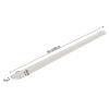HMTE Wall-Mounted Wooden Stair Handrail, White, 150 cm view 2