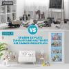 Fumupe Hanging Organizer with 4 Pockets for Stuffed Toys, Blue view 3