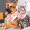 Dog Bandanas, Glossy Mandala Floral Pattern, 2-Piece Set view 4