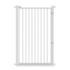 FJYDBTWJ Extra-Large Long Pet Gate for Dogs and Cats, Baby Gate for Doors, Stairs and Hallways, White Metal Indoor Safety Gate, 120 cm Wide, for Stair Balusters 111–115 cm view 1