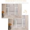 Extra-Wide White Metal Baby Safety Gate, Pressure-Mounted, 76 cm High view 3