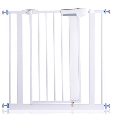 FJYDBTWJ Pet and Child Safety Gate, Pressure-Mounted, 76 cm High, 175–196 cm Wide, White