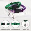 Uiopa Personalized Cat Collar with Sparkling Tags (Pink) view 3