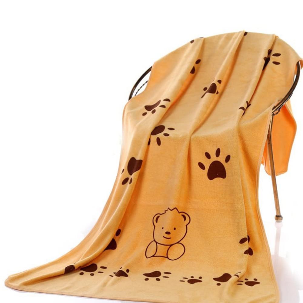 LSOAARRT Pet Microfiber Towel 140x70cm (Yellow)
