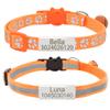 Senristar Personalized Reflective Cat Collars, 2-Pack, Breakaway with ID Tags and Bells view 1