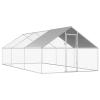 MOONAIRY Outdoor Chicken Coop and Run, 2.75 x 6 x 1.92 m, Galvanized Steel view 1